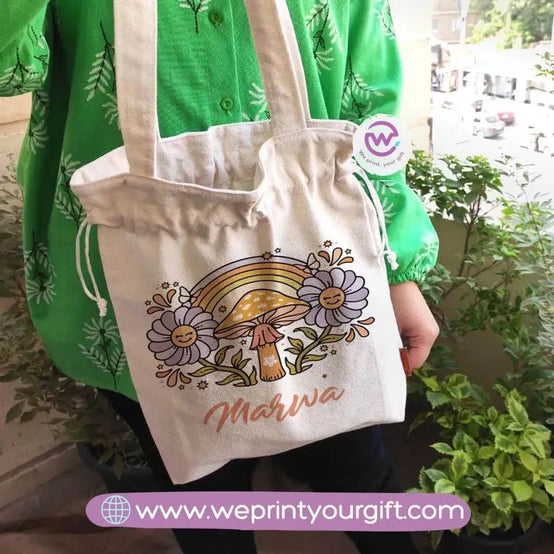 Tote bag with string-Names - WE PRINT