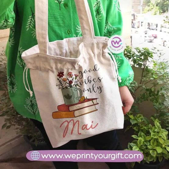 Tote bag with string-Names - WE PRINT