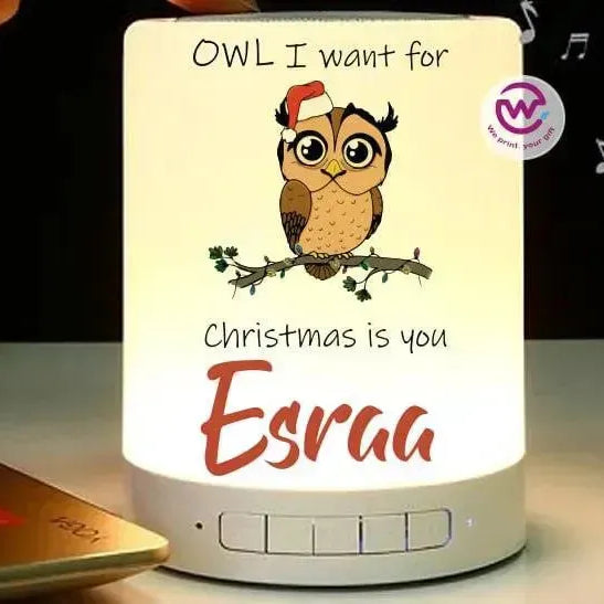 Touch-Lamp speaker- Christmas - WE PRINT