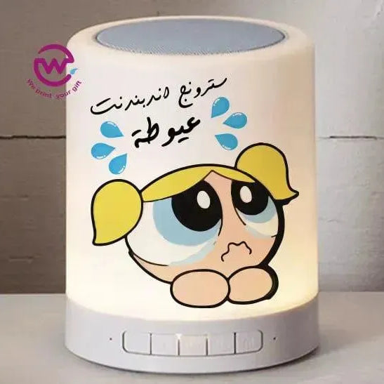 Touch-Lamp speaker- comic-A - WE PRINT