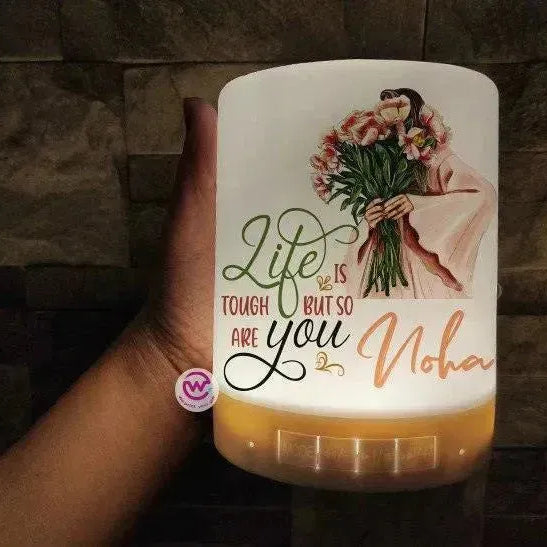 Touch-Lamp speaker- Motivation-B - WE PRINT