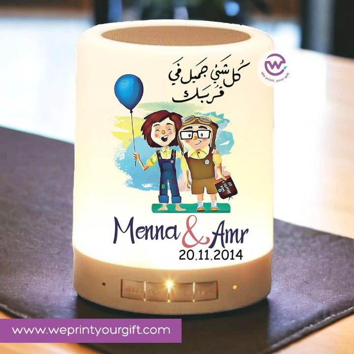 Touch-Lamp speaker- Valentine's Day- UP Cartoo - weprint.yourgift