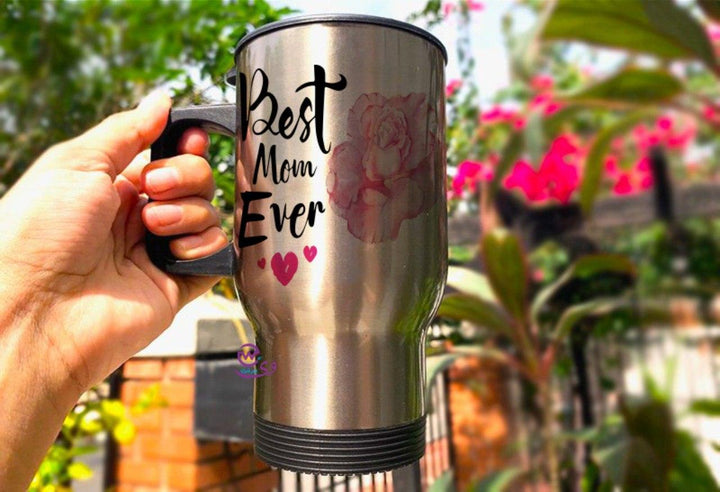 Travel Mug - Silver - Mother's Day-A - WE PRINT