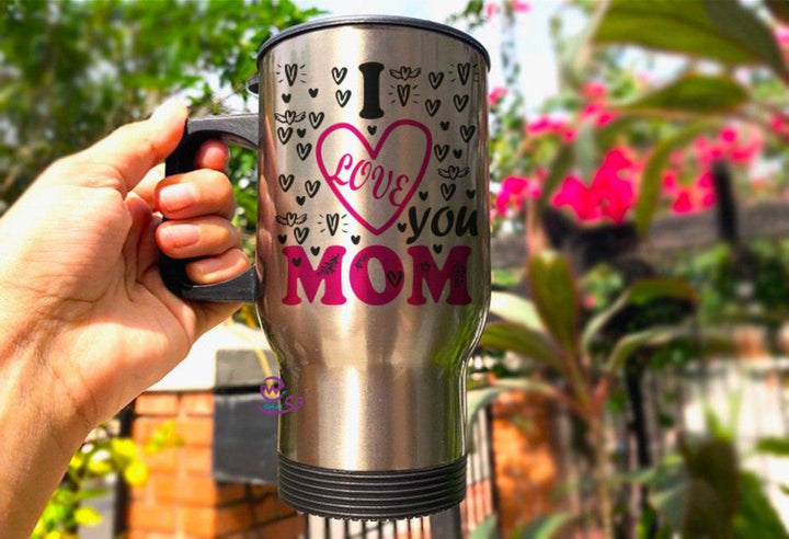 Travel Mug - Silver - Mother's Day-A - WE PRINT