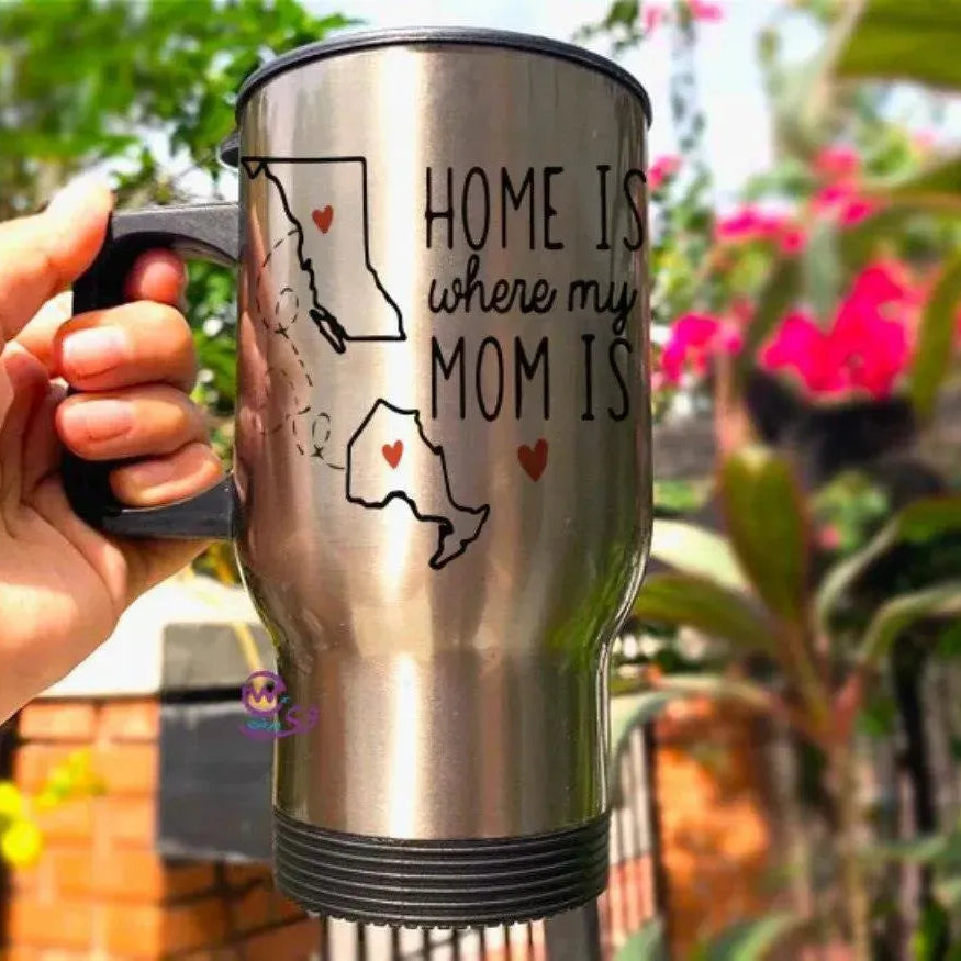 Travel Mug - Silver - Mother's Day-A - WE PRINT