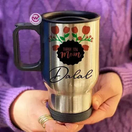Travel Mug - Silver - Mother's Day - WE PRINT