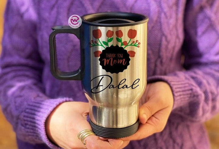 Travel Mug - Silver - Mother's Day - weprint.yourgift