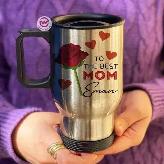 Travel Mug - Silver - Mother's Day - WE PRINT