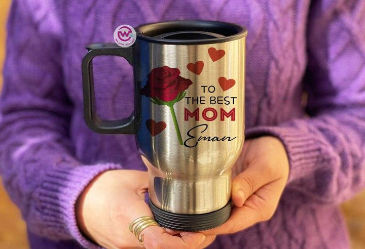 Travel Mug - Silver - Mother's Day - weprint.yourgift