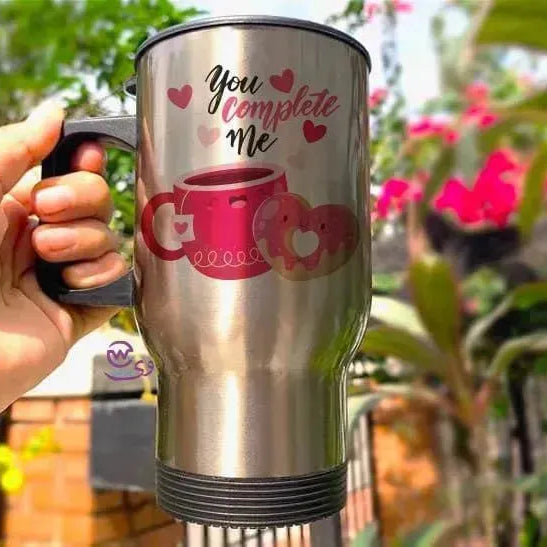 Travel Mug - Silver - Valentine's 1 - WE PRINT