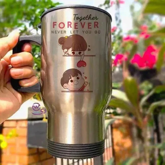 Travel Mug - Silver - Valentine's 1 - WE PRINT