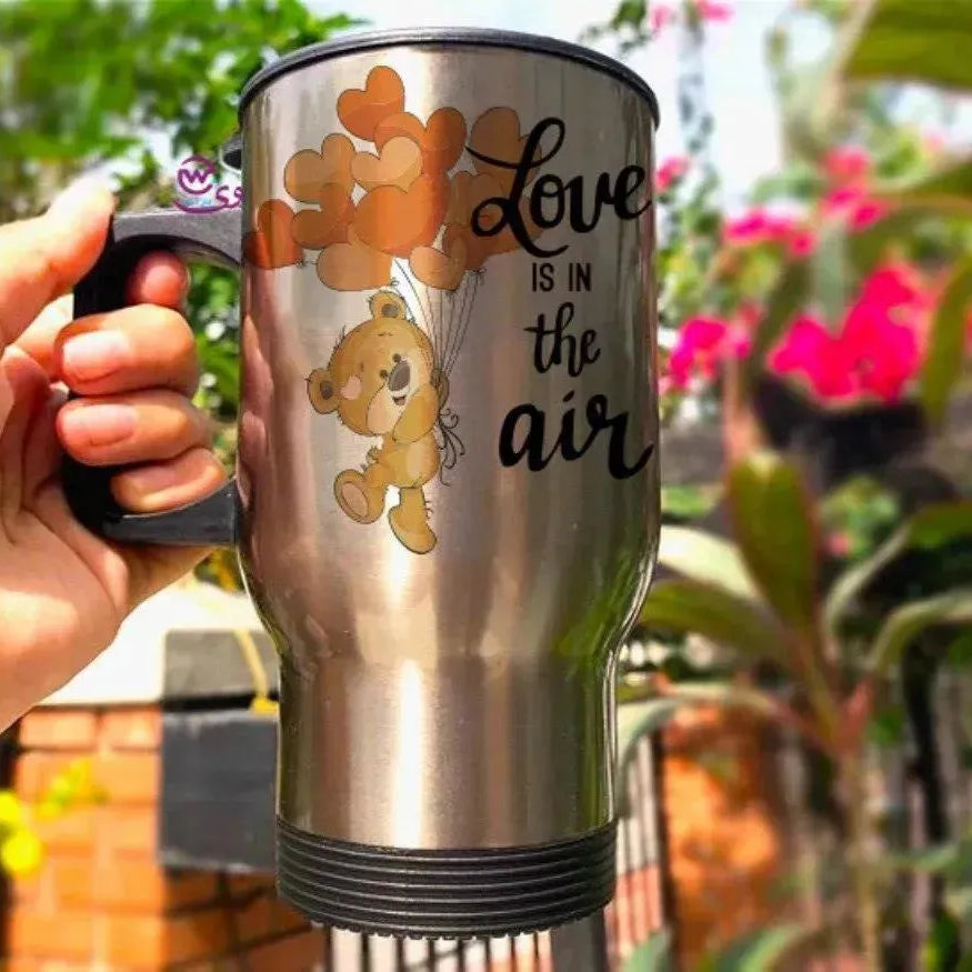 Travel Mug - Silver - Valentine's - WE PRINT