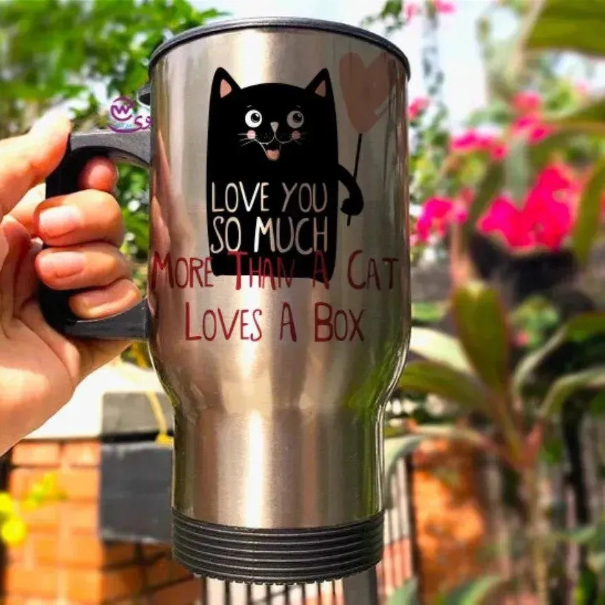 Travel Mug - Silver - Valentine's - WE PRINT