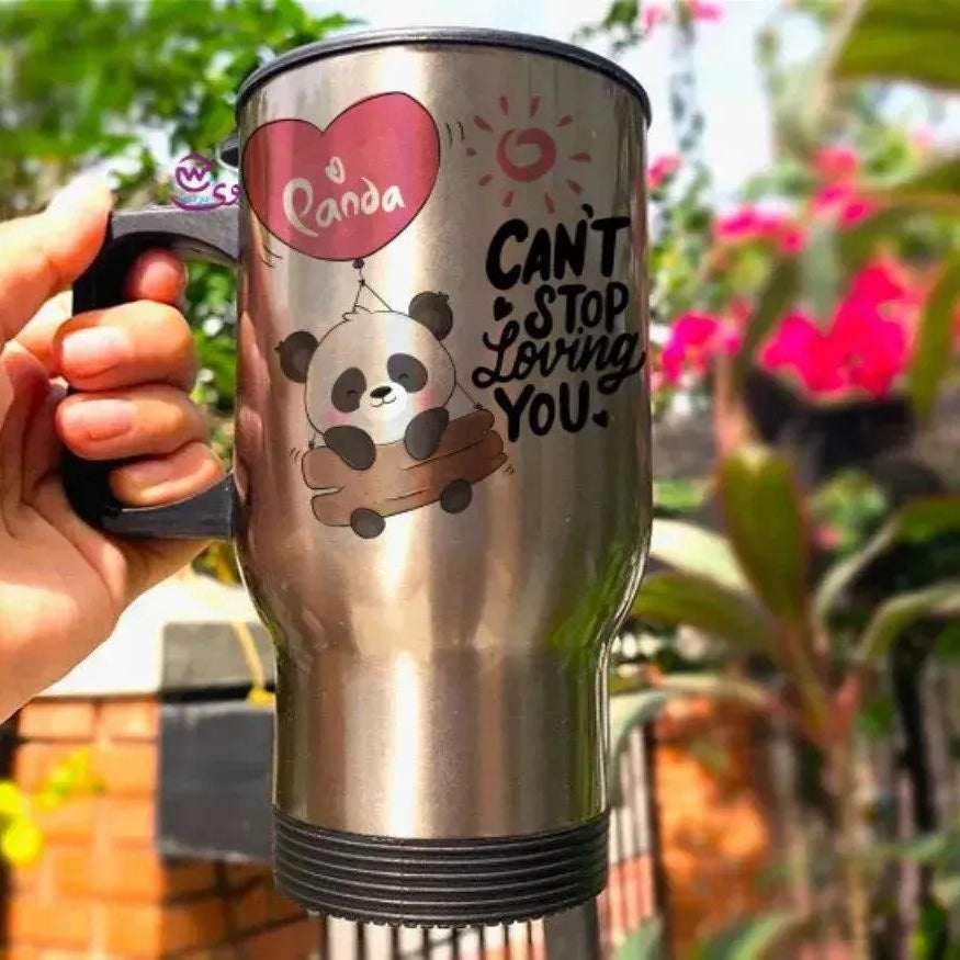 Travel Mug - Silver - Valentine's - WE PRINT