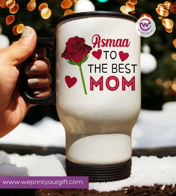 travel Mug -white -Mother's Day-A - WE PRINT