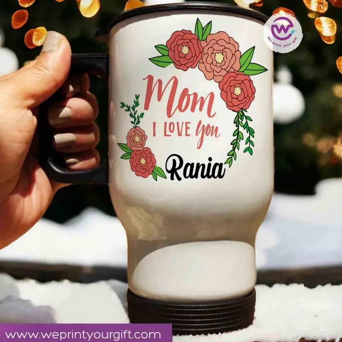 travel Mug -white -Mother's Day-A - WE PRINT