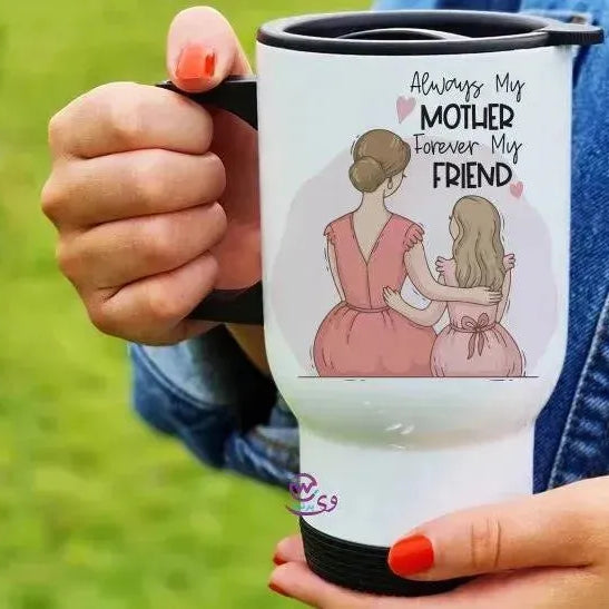 travel Mug -white -Mother's Day-B - WE PRINT