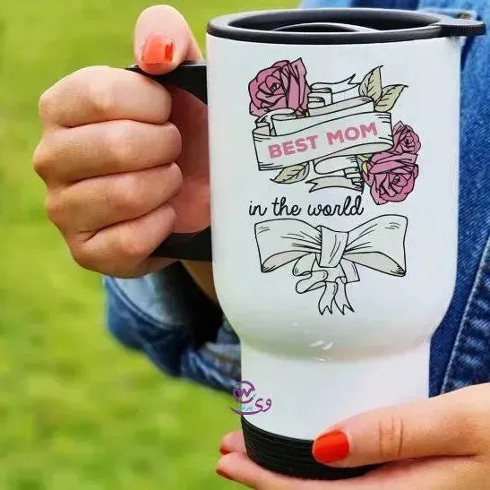 travel Mug -white -Mother's Day-B - WE PRINT