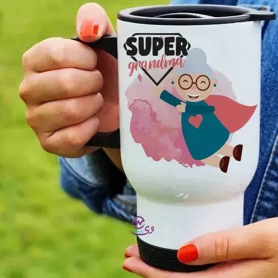 travel Mug -white -Mother's Day-B - WE PRINT