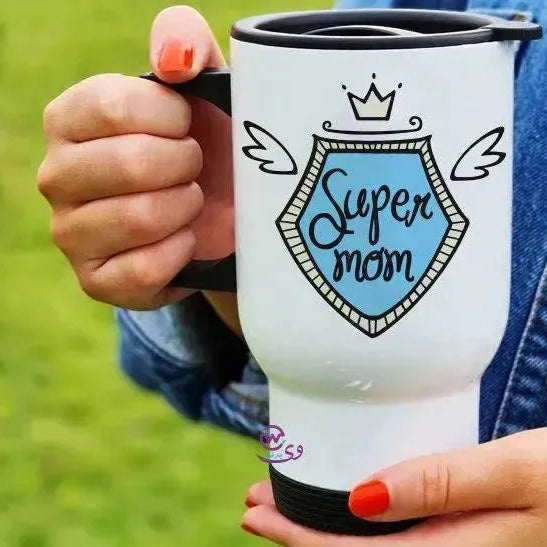 travel Mug -white -Mother's Day-B - WE PRINT