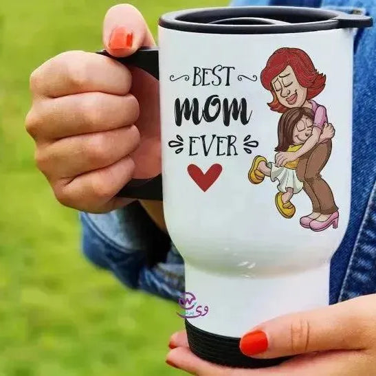 travel Mug -white -Mother's Day-B - WE PRINT
