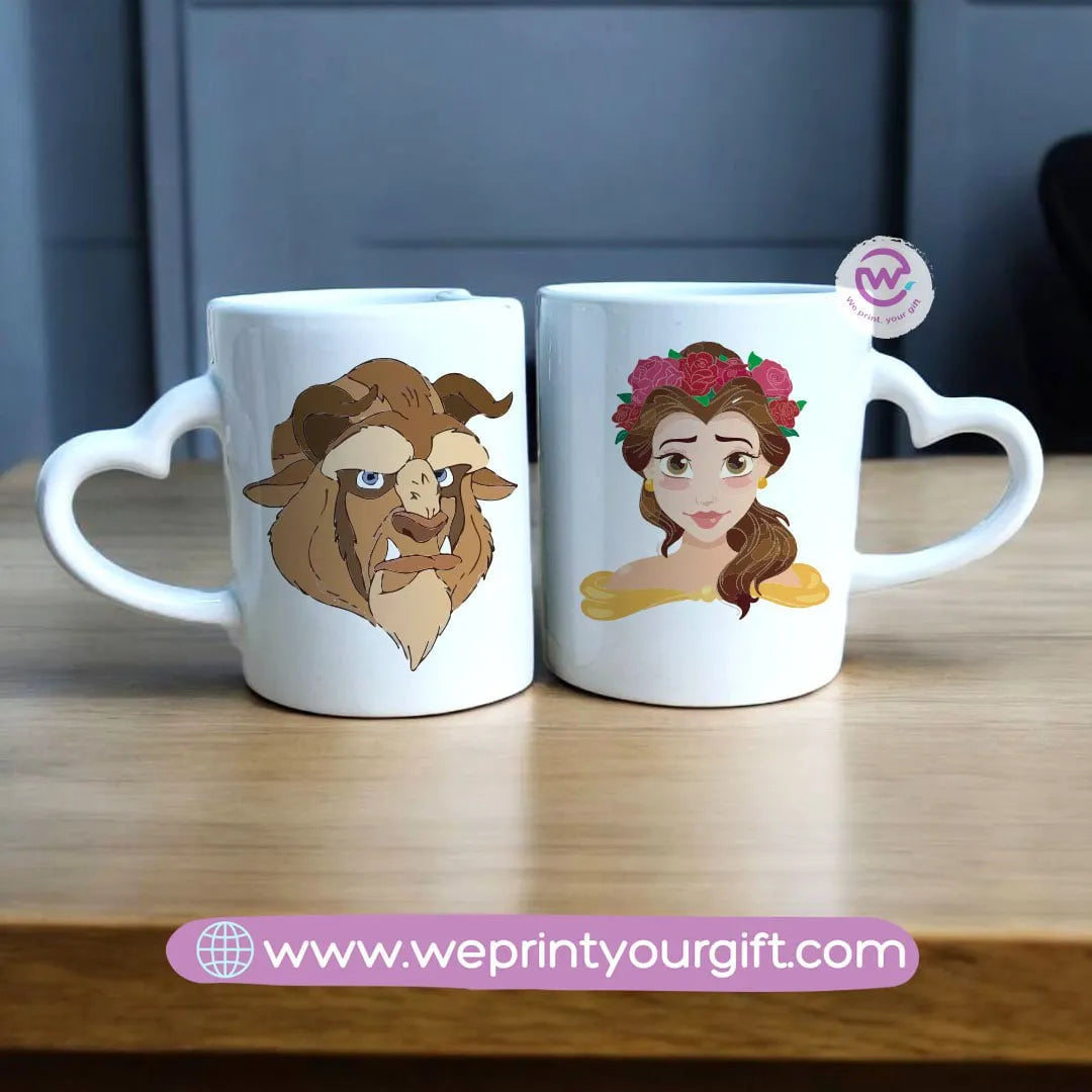 Twin Mug Set- Disney couples - WE PRINT