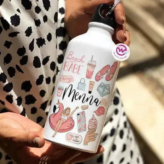 Water Bottle flask -Aluminium - Art - WE PRINT