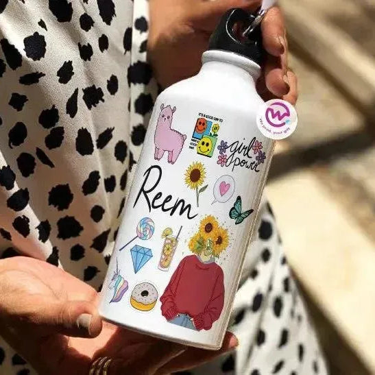 Water Bottle flask -Aluminium - Art - WE PRINT