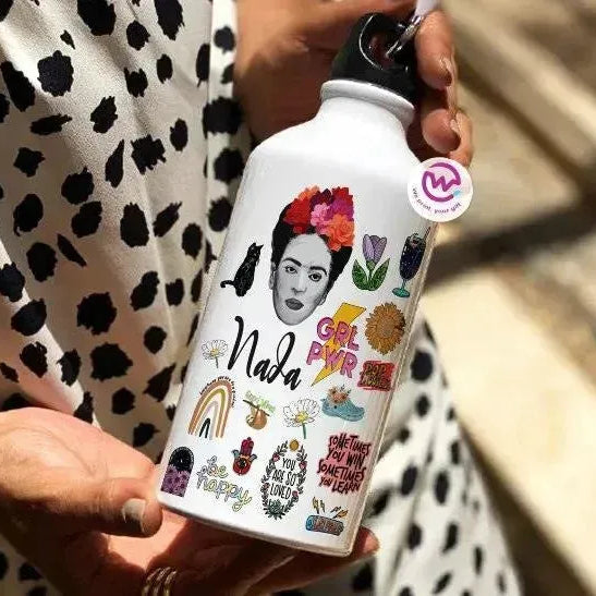 Water Bottle flask -Aluminium - Art - WE PRINT