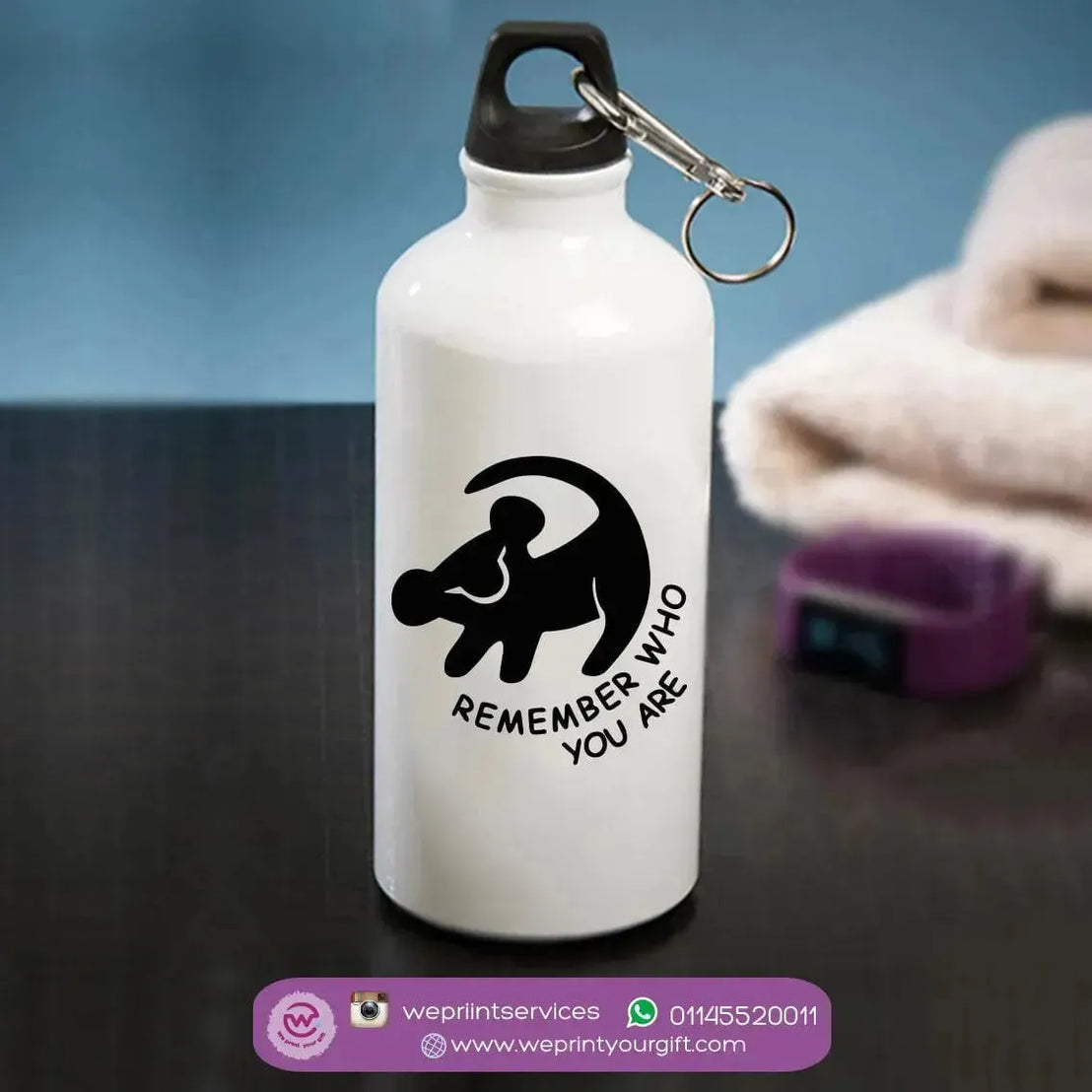 Water Bottle flask-Aluminium - Lion King - WE PRINT