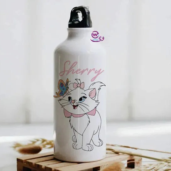 Water Bottle flask -Aluminum -Cats Lovers - WE PRINT