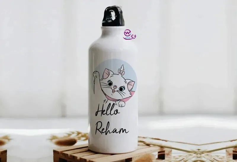 Water Bottle flask -Aluminum -Cats Lovers - WE PRINT