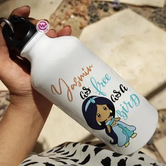 Water Bottle flask -Aluminum -DISNEY PRINCESS - WE PRINT