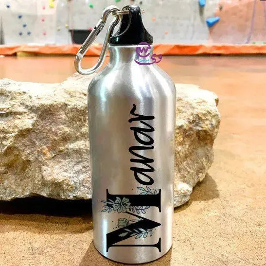 Water Bottle flask -Aluminum -English Names - WE PRINT