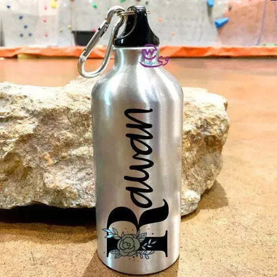 Water Bottle flask -Aluminum -English Names - WE PRINT