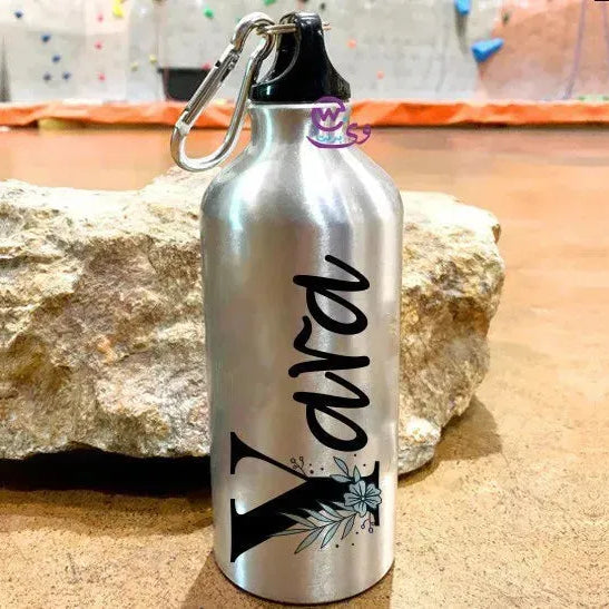 Water Bottle flask -Aluminum -English Names - WE PRINT