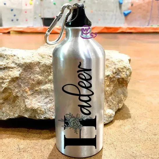 Water Bottle flask -Aluminum -English Names - WE PRINT