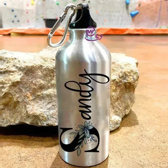 Water Bottle flask -Aluminum -English Names - WE PRINT