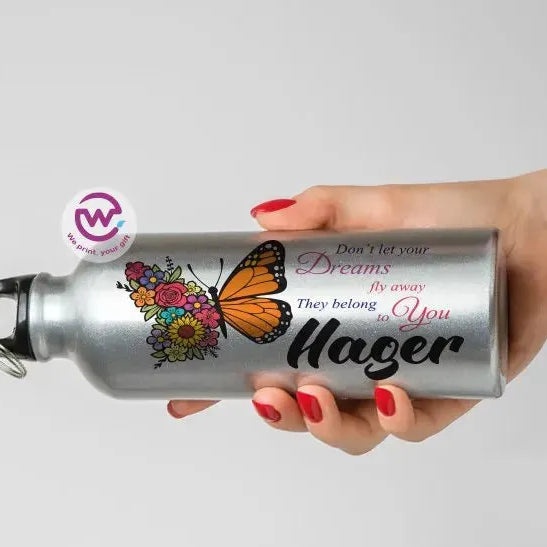 Water Bottle flask -Aluminum -English Quotes - WE PRINT