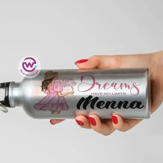 Water Bottle flask -Aluminum -English Quotes - WE PRINT