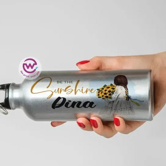 Water Bottle flask -Aluminum -English Quotes - WE PRINT