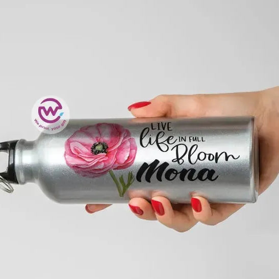 Water Bottle flask -Aluminum -English Quotes - WE PRINT