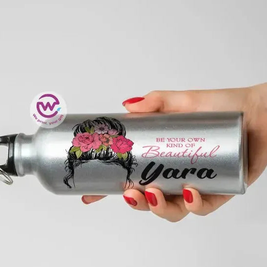 Water Bottle flask -Aluminum -English Quotes - WE PRINT