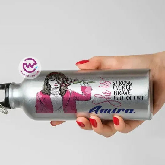 Water Bottle flask -Aluminum -English Quotes - WE PRINT