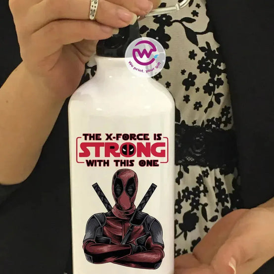 Water Bottle flask -Aluminum -Marvel - WE PRINT