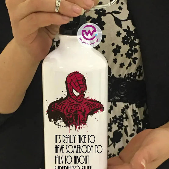 Water Bottle flask -Aluminum -Marvel - WE PRINT