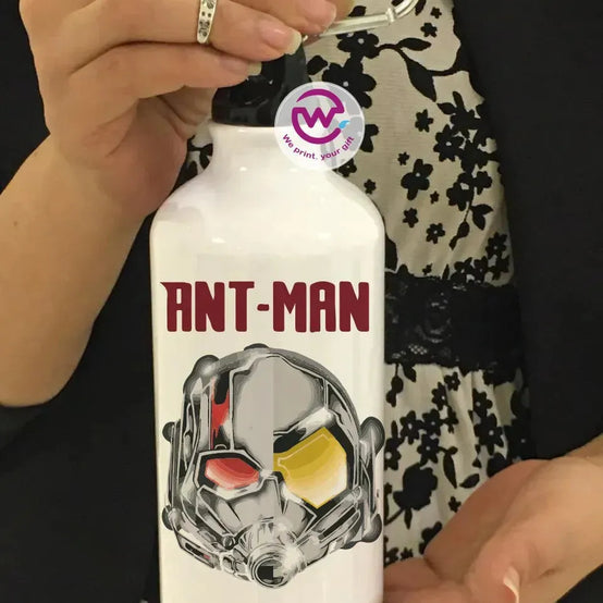 Water Bottle flask -Aluminum -Marvel - WE PRINT