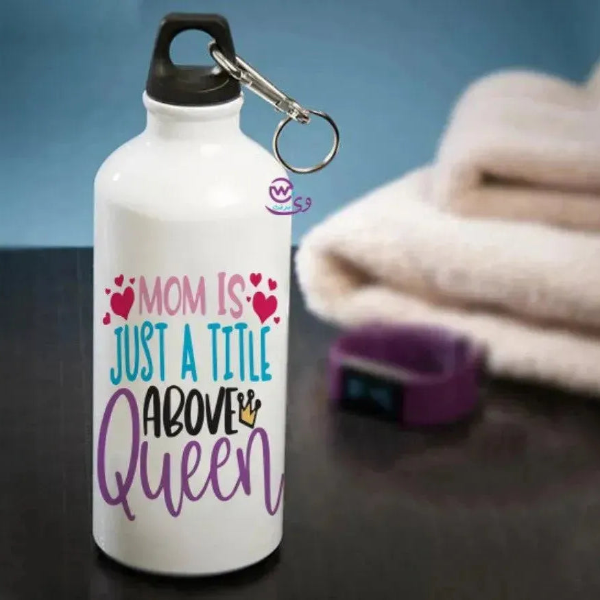 Water Bottle flask -Aluminum - Mom Designs - WE PRINT