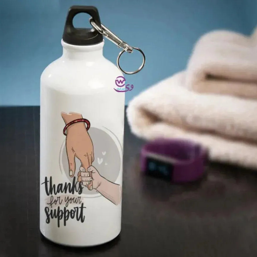 Water Bottle flask -Aluminum - Mom Designs - WE PRINT