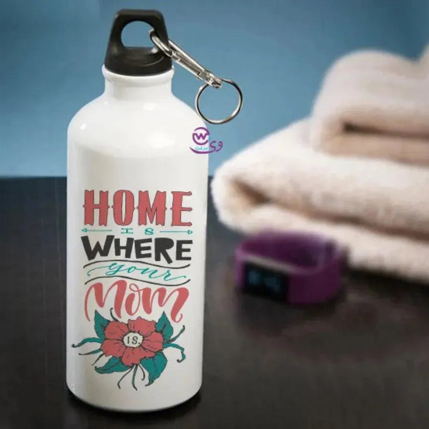 Water Bottle flask -Aluminum - Mom Designs - WE PRINT